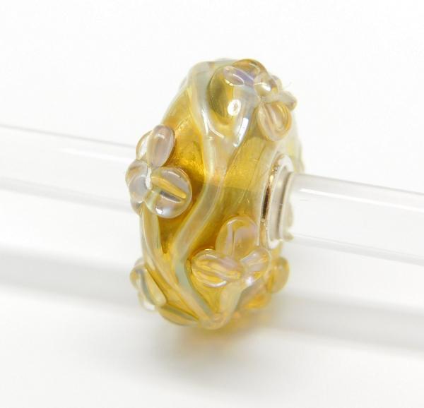 Gold Oil Flowertwig - Elfbeads - Originalfoto